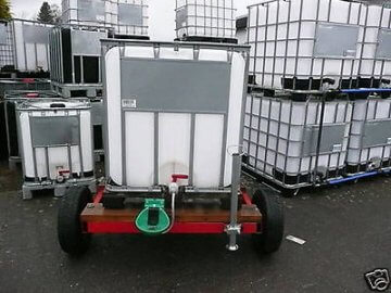 Tank 600/800 L auf Anhänger Fahrbar Mobil Weidetränke Pferdetränke Frostsicher