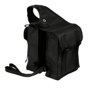 BUSSE Packtasche Doppelpacktasche NYLON Satteltasche Pferd d-braun schwarz